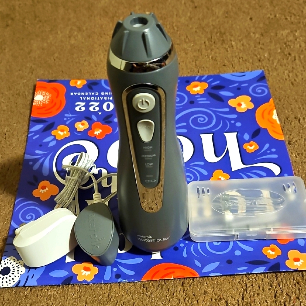 Waterpik Cordless Water Flosser - Gray and Silver